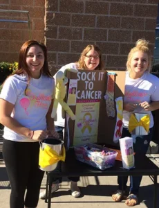 sock it to cancer volunteer